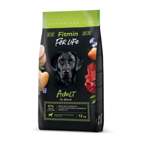 Fitmin FITMIN For Life Adult Vse pasme - suha hrana za pse - 12 kg