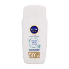 Nivea UV Face Specialist Derma Skin Clear SPF50+ lahka krema za zaščito obraza pred soncem z mat učinkom 40 ml za ženske