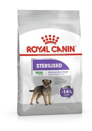 Royal Canin ROYAL CANIN Mini Sterilised - suha hrana za odrasle pse, male pasme, po sterilizaciji - 1kg