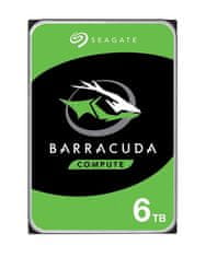 Seagate Seagate Barracuda 6TB HDD 3.5" Serial ATA III, 5400 RPM, idealen za strežnike in delovne postaje, 256 MB casha