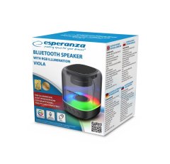 Esperanza Prenosni Zvočnik Esperanza EP154 - 3W, LED, FM, črn
