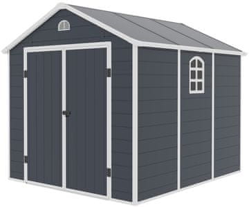 IWHOME Zahradní domek APATE H 6,78 m² dark gray IWH-10230054