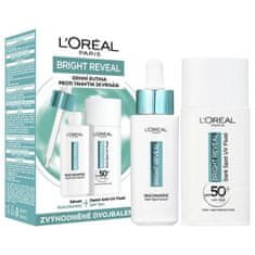 Loreal Paris Bright Reveal Dark Spot UV Fluid Set dnevni fluid za obraz Bright Reveal Dark Spot UV Fluid SPF50 50 ml + serum za obraz Bright Reveal Niacinamide Dark Spot Serum 30 ml za ženske