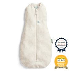 ergoPouch 2v1 Cocoon Oatmeal Marle zavijalna in spalna vreča 0-3 m, 3-6 kg, 0,2 tog