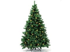 LAALU.cz Božično drevo umetna zelena jelka Narnija 180 cm s SMART LED LIGHTING s stojalom