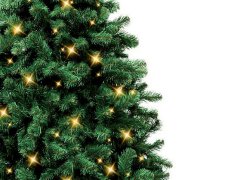 LAALU.cz Božično drevo umetna zelena jelka Narnija 210 cm s SMART LED LIGHTING s stojalom