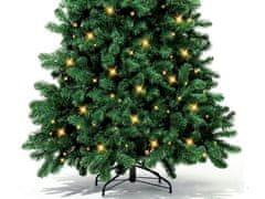 LAALU.cz Božično drevo umetna zelena jelka Narnija 180 cm s SMART LED LIGHTING s stojalom