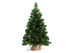 LAALU.cz Božično drevo umetna zelena jelka Bernard v loncu 60 cm z LED osvetlitvijo