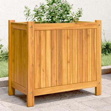 Vidaxl vidaXL Vrtno korito z oblogo 54x31x50 cm masiven akacijev les