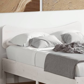 shumee Vzglavje bela 120 cm trdna borovina