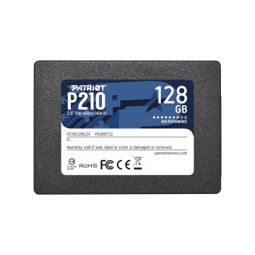 slomart Patriot Memory P210 2.5" SSD 128 GB, SATA III, visoka hitrost branja in pisanja, združljiv s sistemom Windows