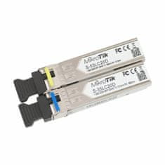 Mikrotik pretvornik FO SFP Mini-GBIC Giga Singlemode set S-3553LC20D