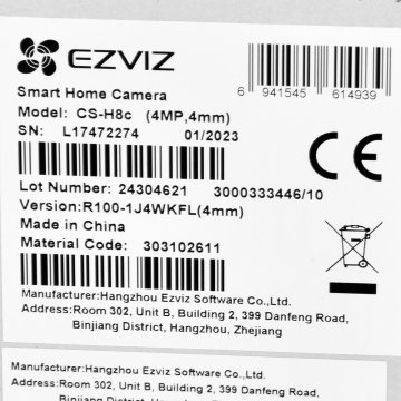 EZVIZ Ezviz H8C 4 MP 2K IP kamera