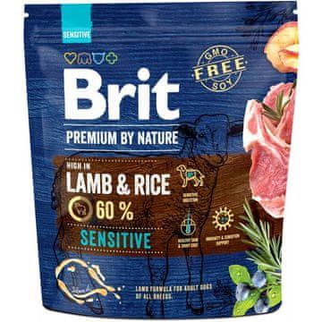 Brit BRIT Premium by Nature Sensitive jagnjetina&riž, 1kg