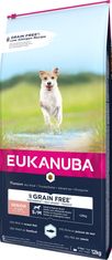 Eukanuba EUKANUBA Grain Free Senior male/srednje pasme, Ocean fish - suha hrana za pse - 12 kg