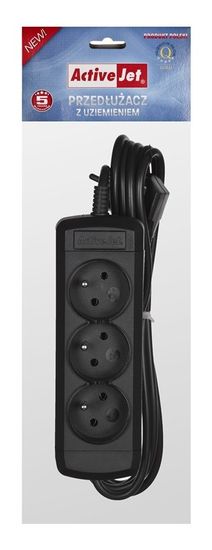 ActiveJet Activejet 3GNU-1,5M-C napajalnik z napajalnim kablom