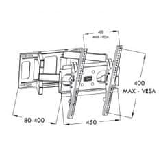 ART Nosilec za TV ART RAMT AR-51