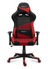 Huzaro Kovinsko PC igralno stol Huzaro Force 6.2 z ergonomskim zaslonom in oblazinjenjem, črno-rdeč, maksimalna teža 130 kg