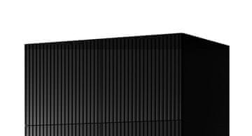 slomart Cama PAFOS 2D BASE 90x55.5x45 garderobna omara, mat črna