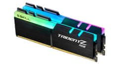 G.Skill G.Skill Trident Z RGB 16 GB (2 x 8 GB) DDR4 3600 MHz, Dual-channel, XMP, RGB osvetlitev, Ne-ECC, visoko zmogljivost