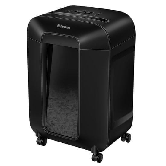 Fellowes Univerzalni uničevalec dokumentov Fellowes LX85 - 12 listov, črna, 75 dB, s kolesi in obdelavo kreditnih kartic