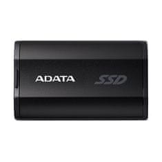 slomart ADATA SD810 1 TB zunanj SSD, USB 3.2 Gen 2x2, vodoodporen in prahoodporen, 5 let garancije, črna barva