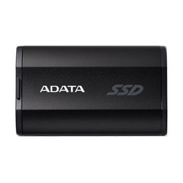 slomart ADATA SD810 1 TB zunanj SSD, USB 3.2 Gen 2x2, vodoodporen in prahoodporen, 5 let garancije, črna barva