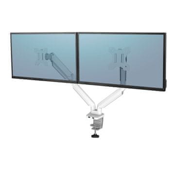 Fellowes Nosilec za 2 monitorja Fellowes Ergonomics - Platinum serija, beli