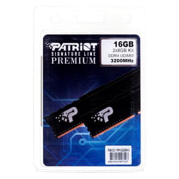slomart Patriot Memory Signature Premium 16 GB (2 x 8 GB) DDR4 3200 MHz DRAM modul za PC/strežnik, CAS 22, 288-pin DIMM