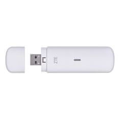 slomart ZTE MF833N prenosni modem, bele barve, podpora za 4G LTE, USB napajanje, 150 Mbit/s, Micro SD reža, kompaktna in lahka zasnova