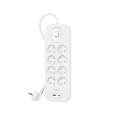 Belkin Belkin SRB003CA2M prenapetostna zaščita White 8 AC vtičnic(e) 2 m
