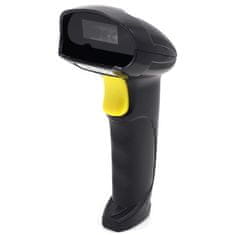 Qoltec Qoltec 50853 Laserski čitalnik črtnih kod 1D | 2D | Črna