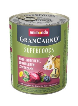Animonda ANIMONDA GranCarno mokra hrana za pse, pesa, govedina, robide, regrat, odrasli, 800 g - brez žit, brez konzervansov