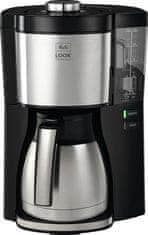 MELITTA Melitta 1025-16 Drip kavni aparat 1,25 L, 10 skodelic, nastavljiva moč kave, srebrna/črna, 1080 W, countertop