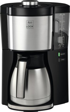 MELITTA Melitta 1025-16 Drip kavni aparat 1,25 L, 10 skodelic, nastavljiva moč kave, srebrna/črna, 1080 W, countertop