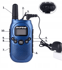 Baofeng Walkie-Talkie Baofeng BF-T6 Panda Schwarz