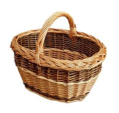 Ovalna košara za gobe za otroke 30x20x25cm poslikana
