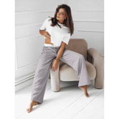 Dstreet Ženske široke hlače DARAMY sive barve uy2102 S