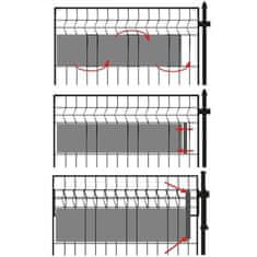 TIMMLUX Trak za panelno ograjo za zaščito zasebnosti 450g/m2 19cm x 35m + 20 sponk zelen