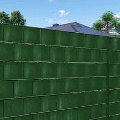 TIMMLUX Trak za panelno ograjo za zaščito zasebnosti 450g/m2 19cm x 35m + 20 sponk zelen