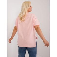 FANCY Ženska bluza plus size z aplikacijami breskev FA-BZ-9178.30_407227 Univerzalni