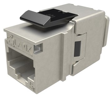 Solarix keystone c5e STP RJ45 črne barve za klešče SXKJ-NA-BU SXKJ-5E-STP-BK-NA