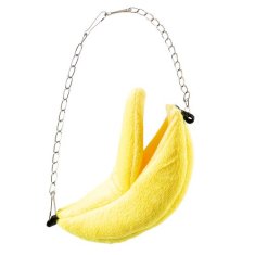 Duvo+ Viseča plišasta hišica za male glodalce 20x6x6cm banana
