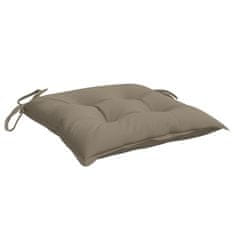 Vidaxl Blazine za stole 4 kosi taupe 40x40x7 cm oxford tkanina