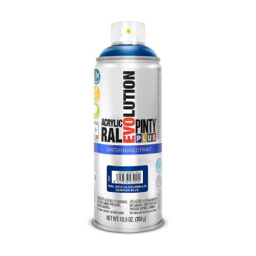 PINTYPLUS Barva v razpršilu Pintyplus Evolution RAL 5010 Gentian Blue na vodni osnovi 400 ml