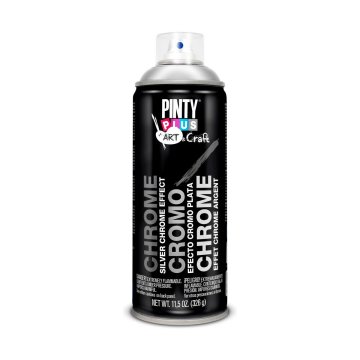PINTYPLUS Barva v razpršilu Pintyplus Art &amp; Craft C150 Chrome 400 ml Silver
