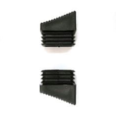 Edm Vpenjalni/končni vtič EDM stolček stopnišče 33 x 20 mm črn polietilen (2 enoti)