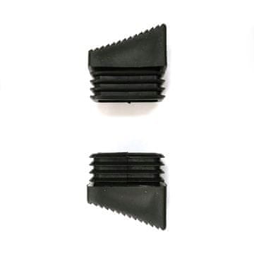Edm Vpenjalni/končni vtič EDM stolček stopnišče 33 x 20 mm črn polietilen (2 enoti)
