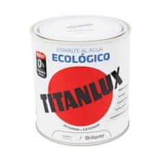 BigBuy Akrilni lak Titanlux 00t056614 Ecological 250 ml White Shiny