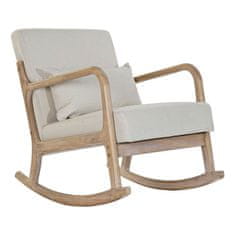 DKD Home Decor Fotelj DKD Home Decor Bež Naravni gumijasti les Šestdeseta leta 66 x 85 x 81 cm